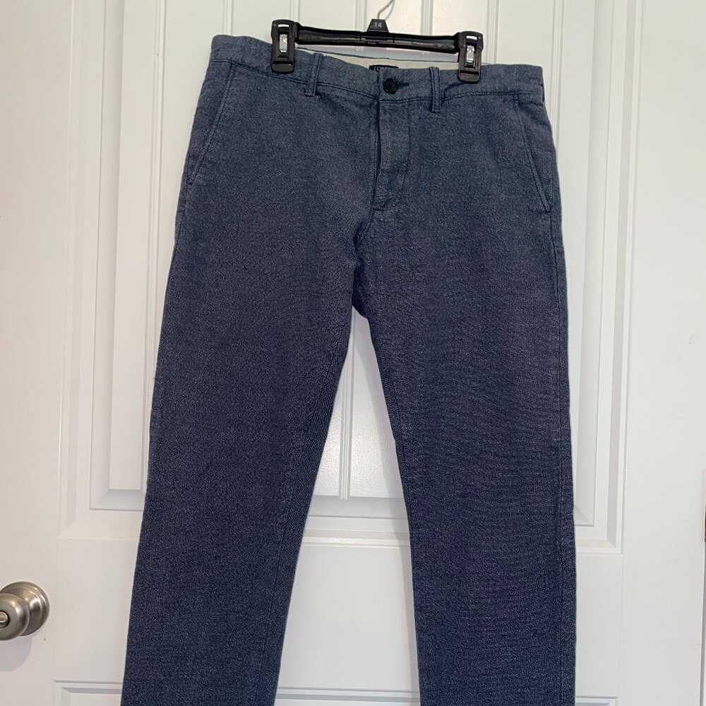 J Crew Blue Wool Trousers